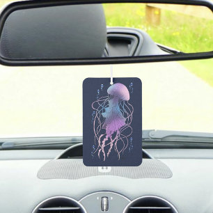 Ethereal Jellyfish Violet Blue Car Air Freshener