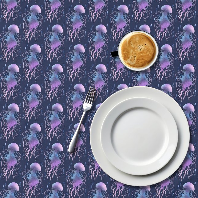 Ethereal Jellyfish Violet Blue Tablecloth (Creator Uploaded)