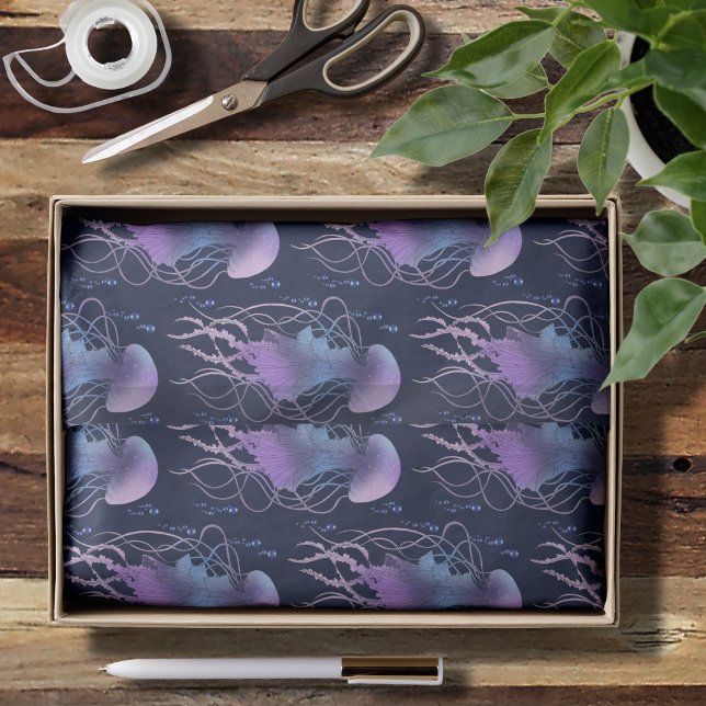 Ethereal Jellyfish Violet Blue Tissue Paper (Creator Uploaded)