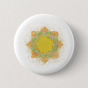 Ethereal Lotus Flower 6 Cm Round Badge