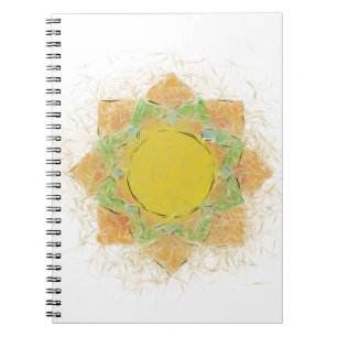 Ethereal Lotus Flower Spiral Notebook