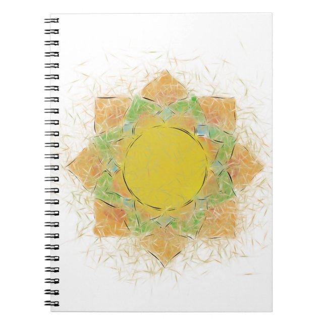 Ethereal Lotus Flower Spiral Notebook (Front)