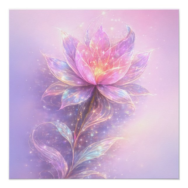 Ethereal Lotus Light Poster (Front)