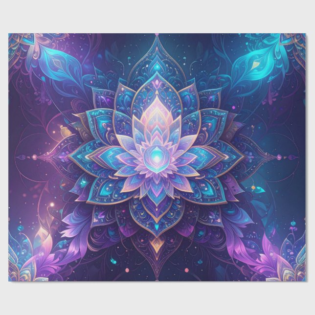 Ethereal Lotus Wrapping Paper (Flat)