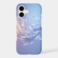 Ethereal Luminous Bubbles & Fluid Waves - Modern A