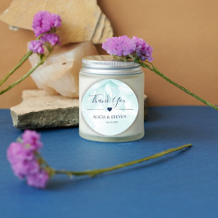 Ethereal Magnolia Flower, Thank you  Classic Round Sticker