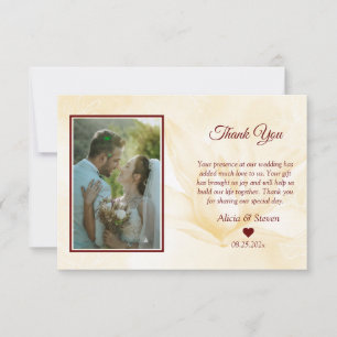 Ethereal Magnolia Flower, Wedding Thank You Card
