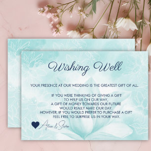 Ethereal Magnolia Flower, Wishing Well Enclosure Card