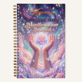 Ethereal Manifestation - Purple Galaxy & Roses Not Notebook
