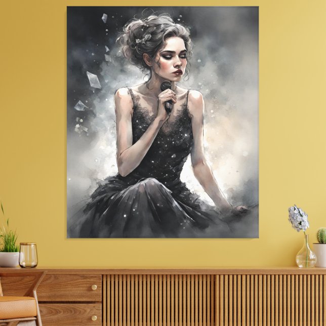 Ethereal Melody Canvas Print (Insitu(LivingRoom))