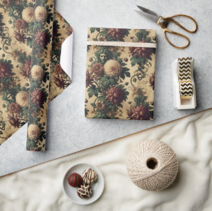 Ethereal Menace – Gothic Botanical Design Wrapping Paper