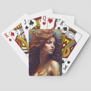 Ethereal Mermaid Art Print Fantasy Underwater Sea Playing Cards