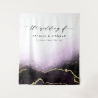 Ethereal Mist Ombre Amethyst Photo Booth Backdrop