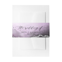 Ethereal Mist Ombre Ultra Violet Wedding Monogram