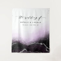 Ethereal Mist Ombre Violet Photo Booth Backdrop