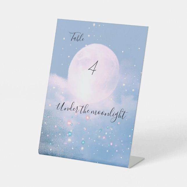 Ethereal Moonlight Shimmer Mist Pedestal Sign (Front)