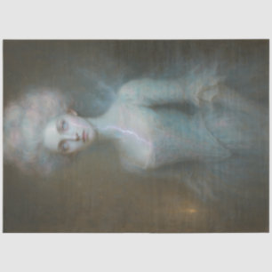 Ethereal Muse – Ghostly Portrait Decoupage Tissue Paper