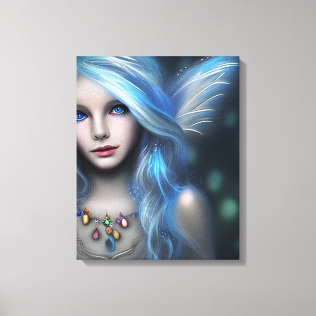 Ethereal Mystical Fairy Girl Canvas Print (Front)