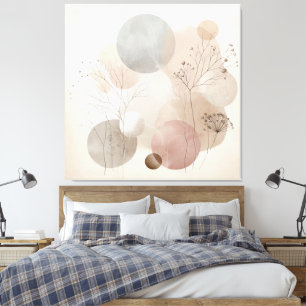 Ethereal Nature: Wabi Sabi Art Canvas Print