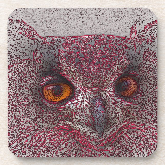 Ethereal Owl Coaster (Front)