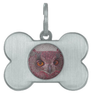 Ethereal Owl Pet Tag