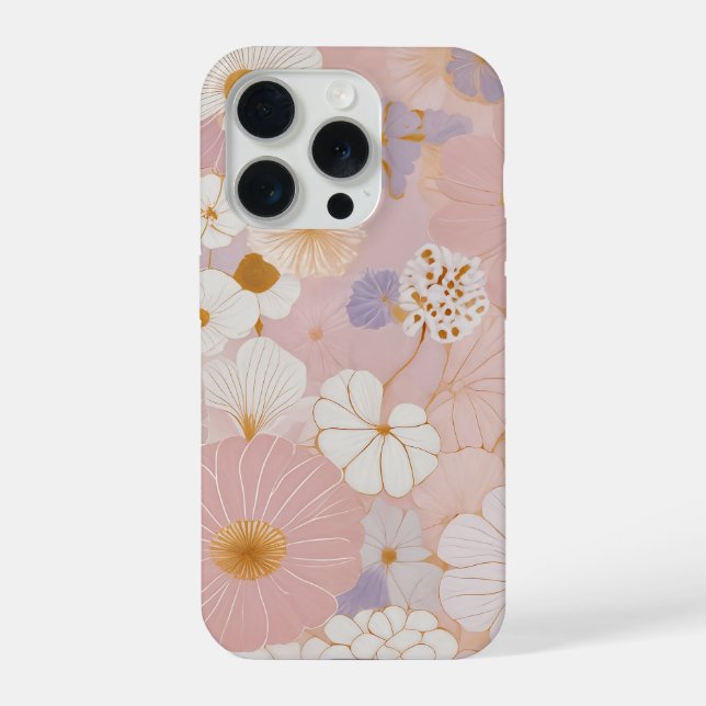 Ethereal Pastel Bloom iPhone Case (Back)