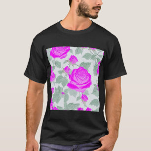 Ethereal Pink Ghost Rose T-Shirt