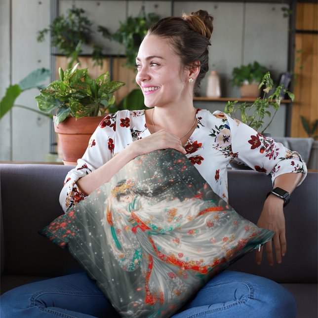 Ethereal Princess in a Fantasy Garden Cushion (Creator Uploaded)
