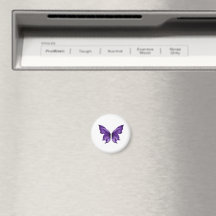 Ethereal Purple Butterfly Aesthetic Die-Cut 