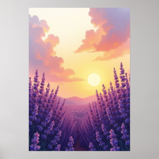 Ethereal Purple  – Lavender 4K Digital Download Poster