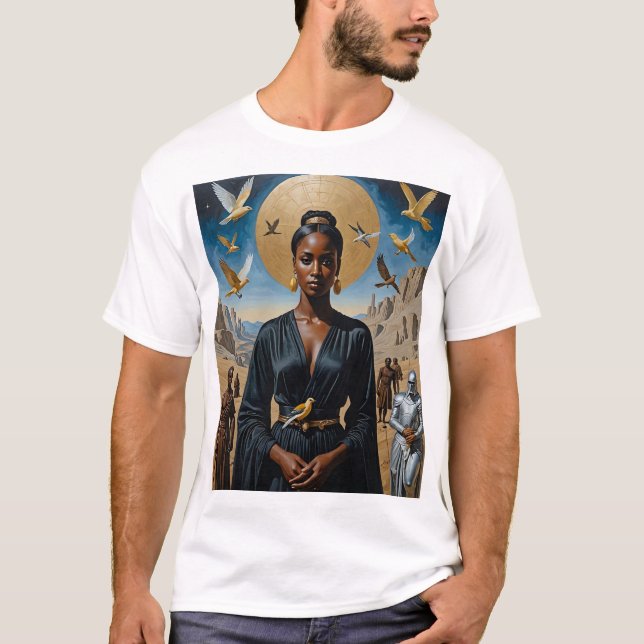 Ethereal Queen Divine Fantasy Art Tee (Front)