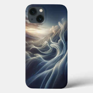 Ethereal Silk Waves Phone Case - Abstract Light Va