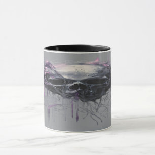 Ethereal Skull Abstract Grunge Dark Art Mug