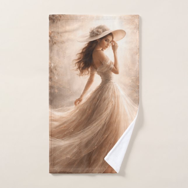 Ethereal Slavic Water Nymph Towel | Boho (Hand Towel)
