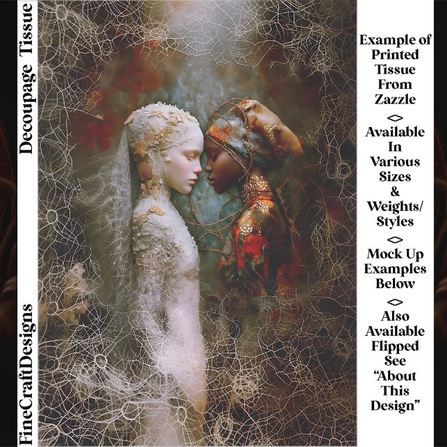 Ethereal Spiritual Women, Symbolic EX6L Decoupage Tissue Paper (Creator Uploaded)
