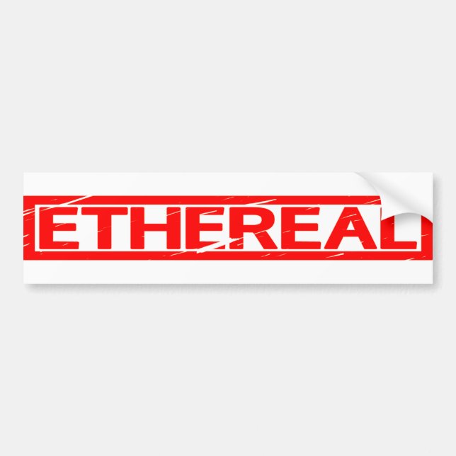 Ethereal Stamp Bumper Sticker (Front)