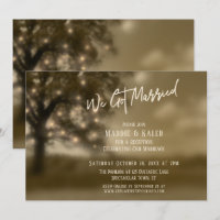 Ethereal Tree & Lights, We Got Married Reception