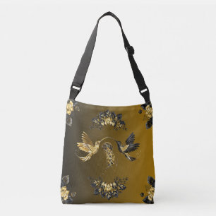 Ethereal Unison Ornate Gold Nature Crossbody Bag