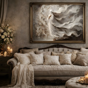 Ethereal Veiled Woman Decoupage Tissue Paper