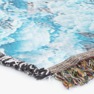 Ethereal Velocity: Geometric Cloud & Arrow Fusion Throw Blanket