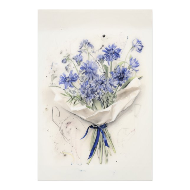 Ethereal Violet Bouquet  Photo Print (Front)