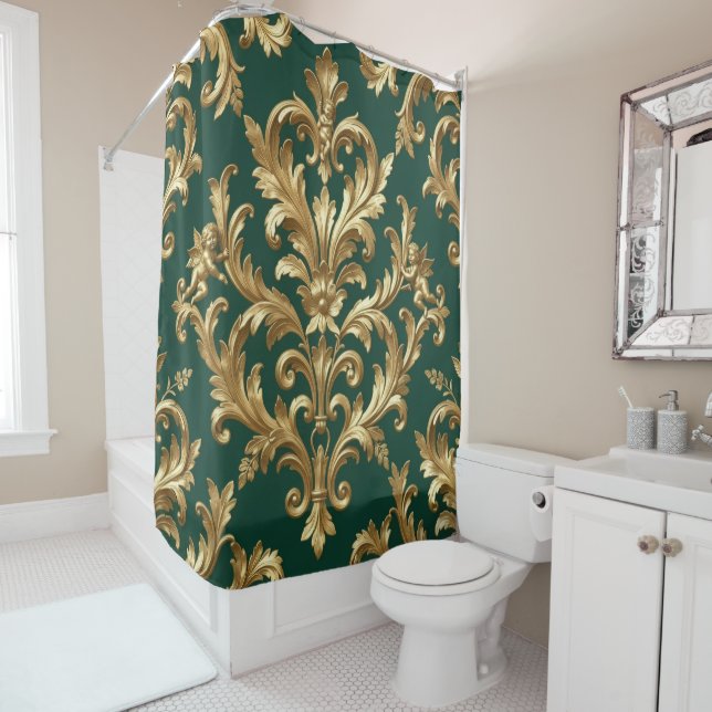 Ethereal Vision – Beyond Reality10 Shower Curtain (In Situ)