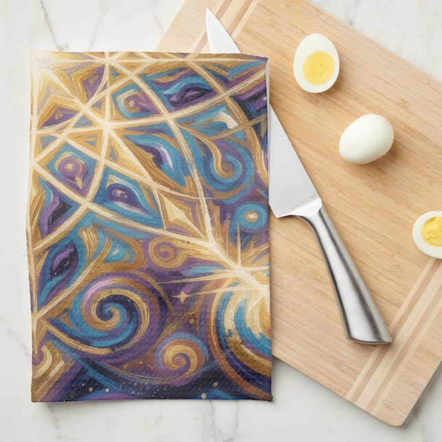 Ethereal Vision – Beyond Reality49 Tea Towel (Quarter Fold)
