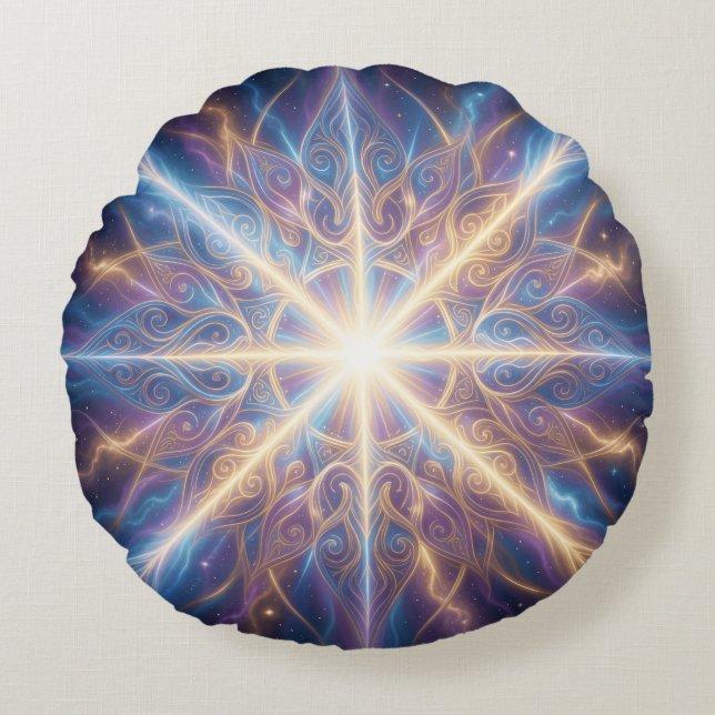 Ethereal Vision – Beyond Reality52 Round Cushion (Front)