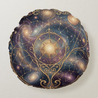 Ethereal Vision – Beyond Reality Round Cushion