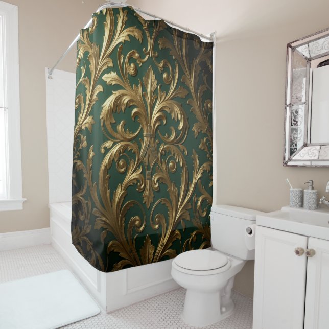 Ethereal Vision – Beyond Reality Shower Curtain (In Situ)