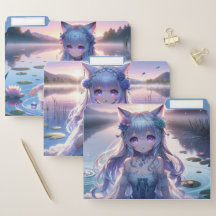 Ethereal Water Spirit Anime Catgirl