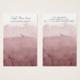 Ethereal Watercolor Earring Jewellery Display Card