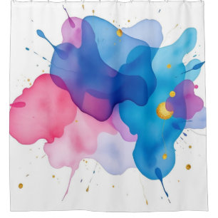 Ethereal Watercolor Elegance: Edition 1 Shower Curtain
