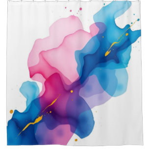 Ethereal Watercolor Elegance: Edition 2 Shower Curtain